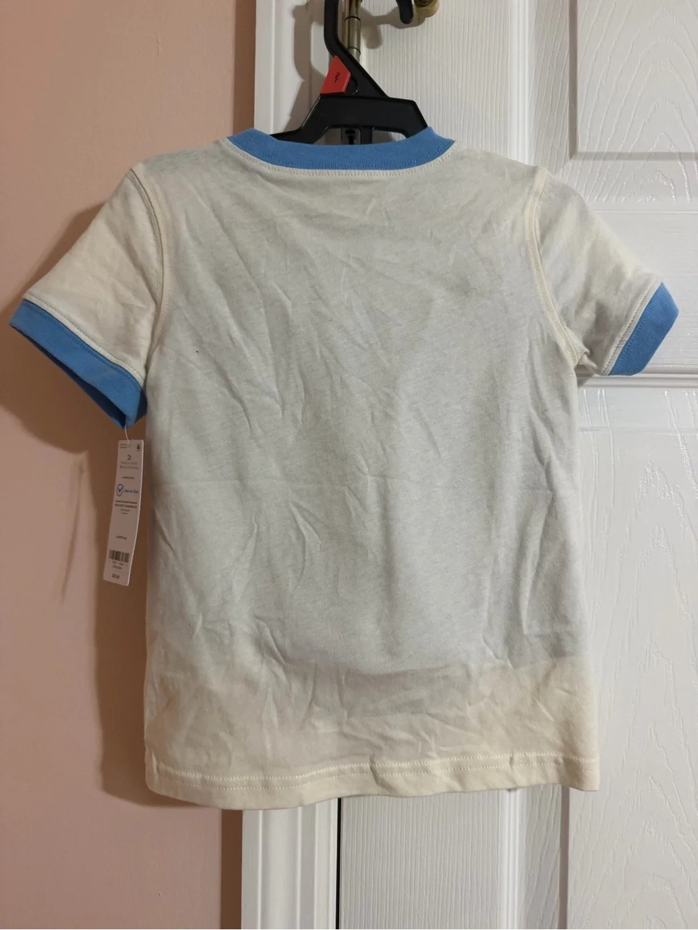 Carter's Cream & Blue 'Pool Party Animal' Short Sleeve Tee